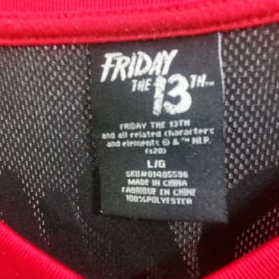 Friday the 13th Jason Voorhees Men’s Long Sleeve Jersey Size Large - Thumbnail 5
