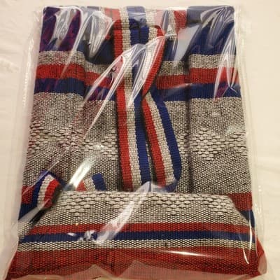 PATRIOTS Football Mexican Blanket Embroidered Backpack Bag Red White Blue - Thumbnail 6