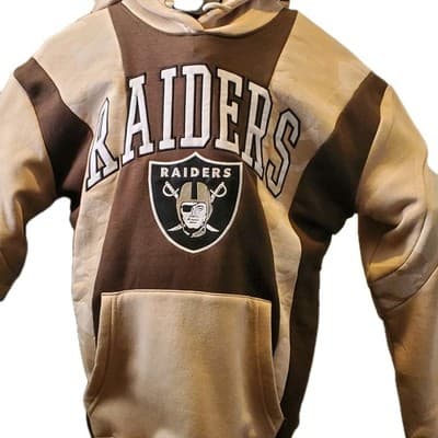 Las Vegas Raiders Camo Hoodie Men's Size xs Brown Tan Embroidered NFL - Image 1
