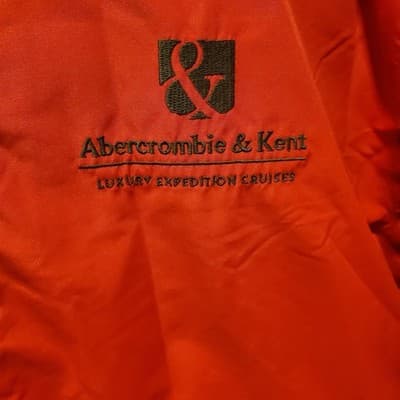 Abercrombie And Kent Luxury Expedition Cruise Hooded Lined Bomber Jacket Sz 2XL - Thumbnail 4