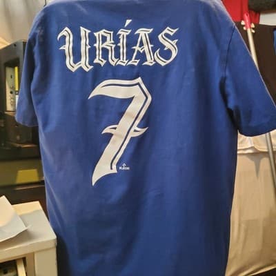 Nike X Mister Cartoon Los Angeles Dodgers Julio Urias #7 T-Shirt Size Large - Image 1
