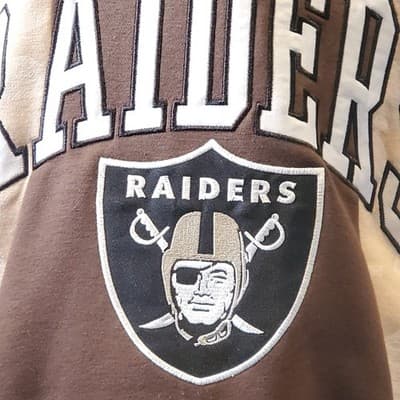Las Vegas Raiders Camo Hoodie Men's Size xs Brown Tan Embroidered NFL - Thumbnail 2