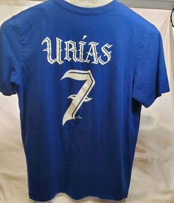 Nike X Mister Cartoon Los Angeles Dodgers Julio Urias #7 T-Shirt Size Large - Thumbnail 5