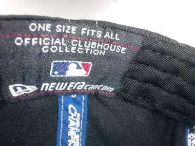 VTG 2002 Los Angeles Angels World Series Champions Mens Black Hat CapMLB New Era - Thumbnail 6