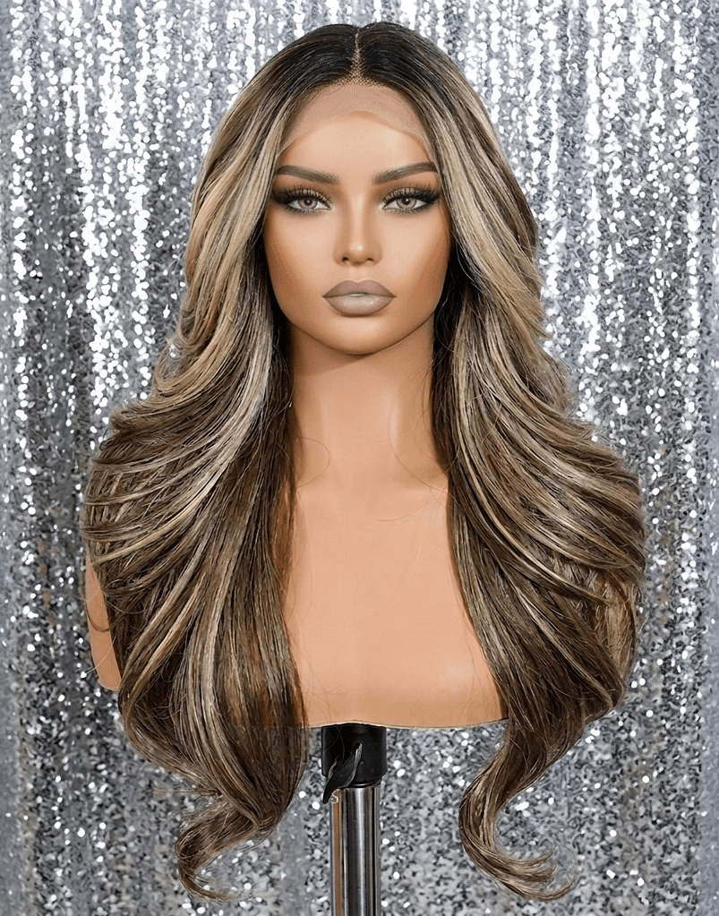 Giselle | Tiger Tail – 24" Swiss Lace Front Luxury Wig - Thumbnail 3