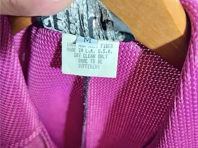 1990s SERIOUS LA Fuchsia A-line Dress, Sz M - Thumbnail 6