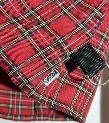 Dog Pile (DP Gerl) Red Tartan Bondage Skirt, Sz. M, VTG 1990s - Thumbnail 3