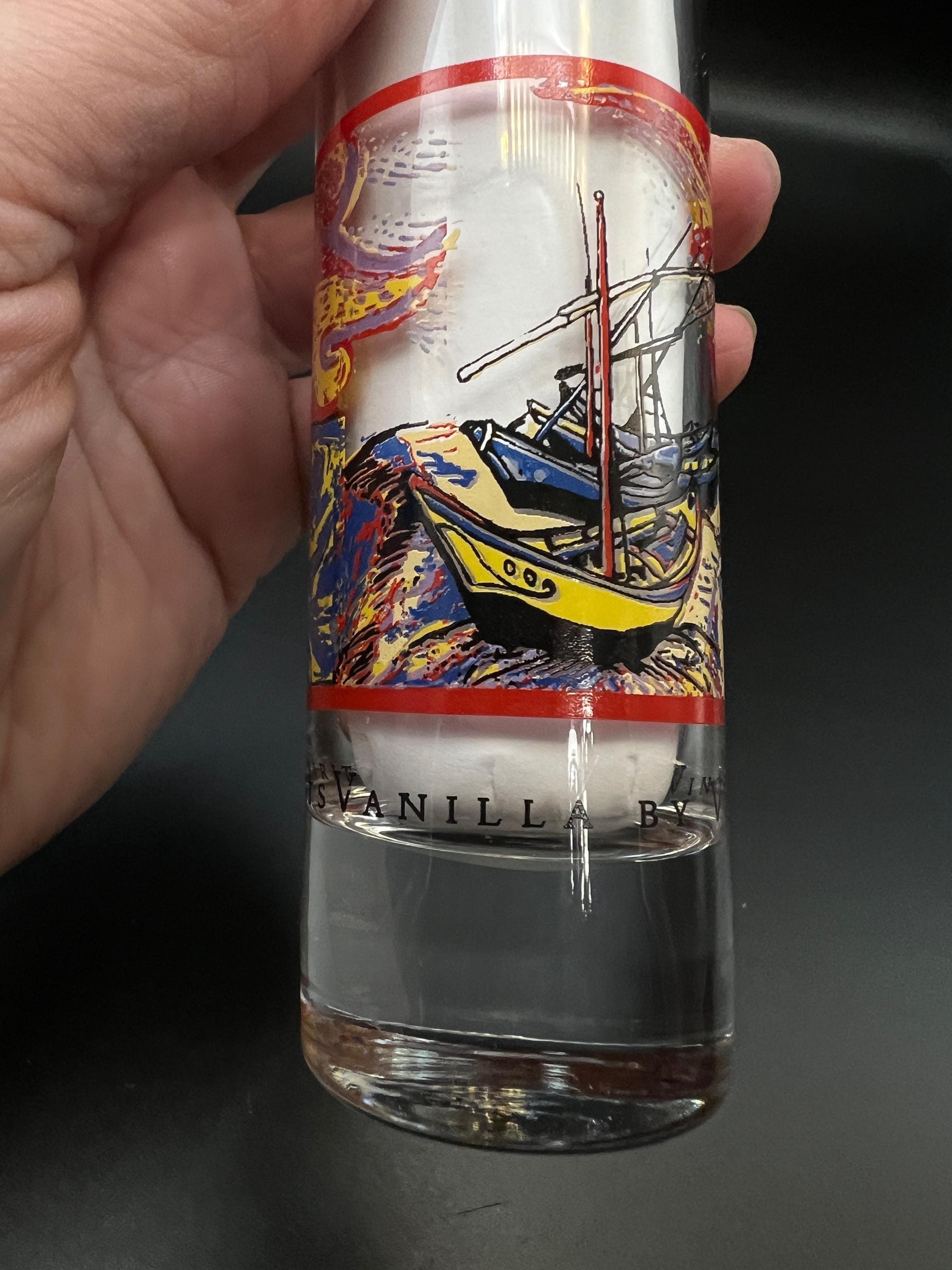 Vintage Van Gogh Starry Night Shot Glass Trio | Impressionist Art Barware Set - Thumbnail 9
