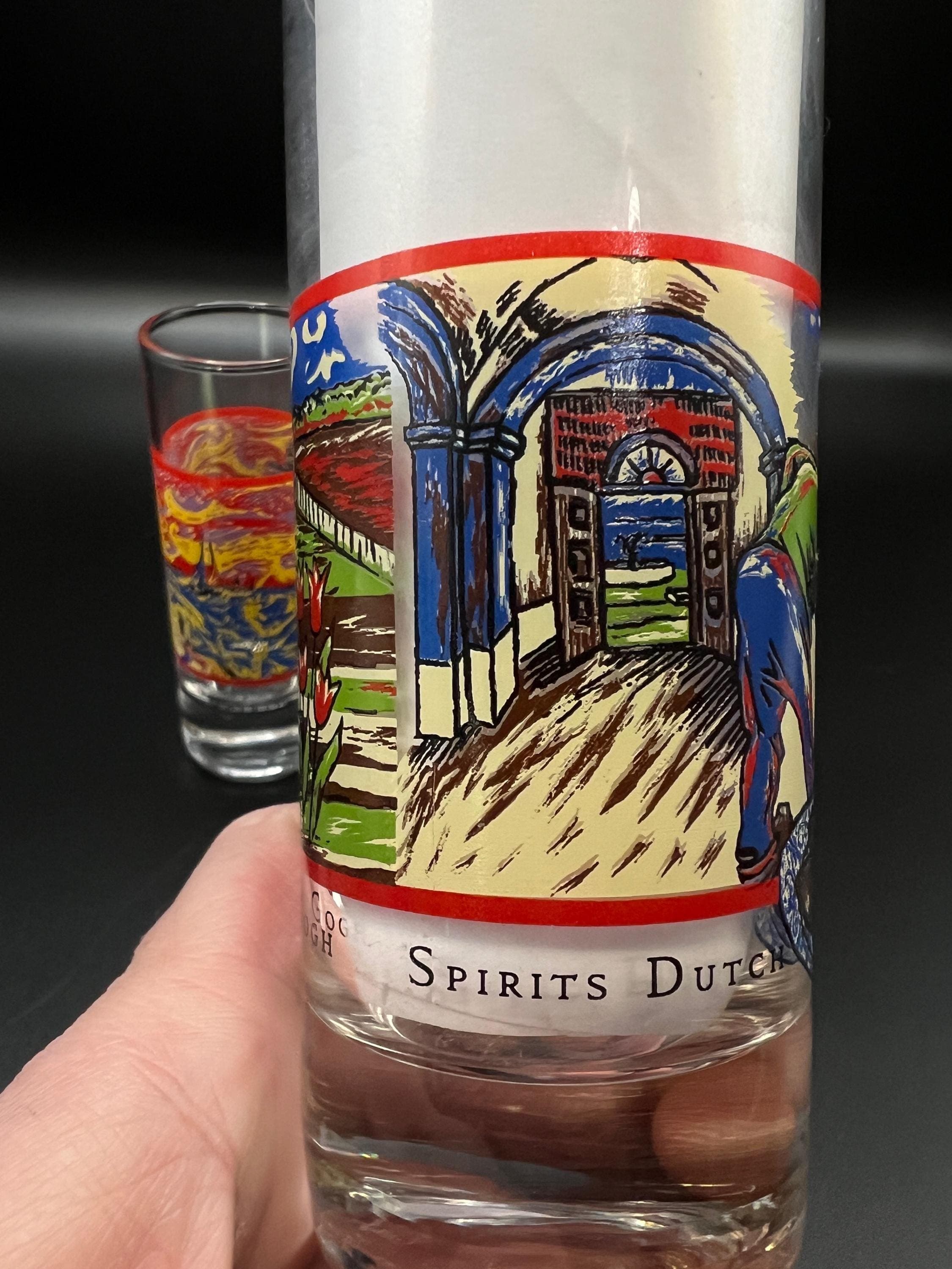 Vintage Van Gogh Starry Night Shot Glass Trio | Impressionist Art Barware Set - Thumbnail 7