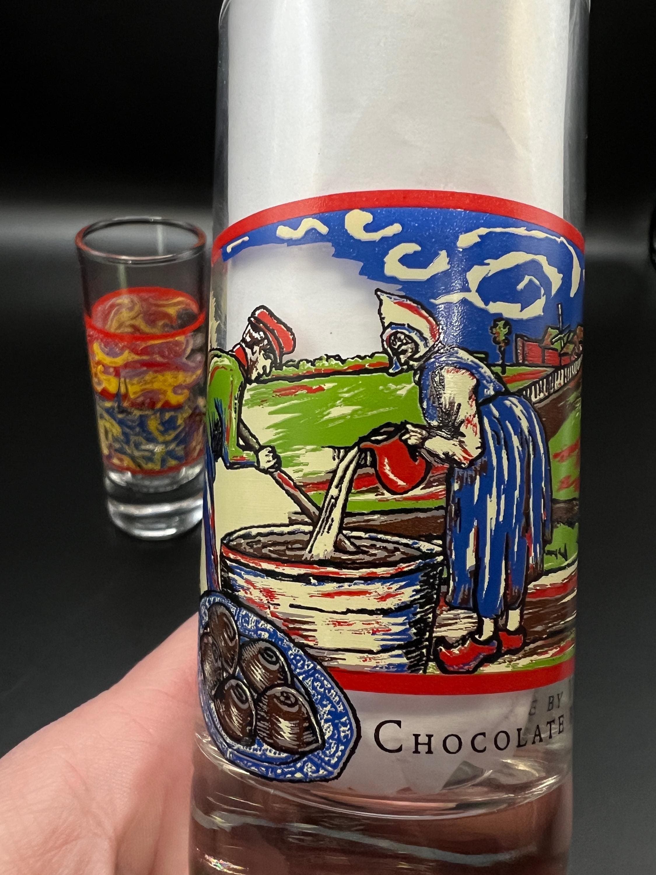 Vintage Van Gogh Starry Night Shot Glass Trio | Impressionist Art Barware Set - Thumbnail 6