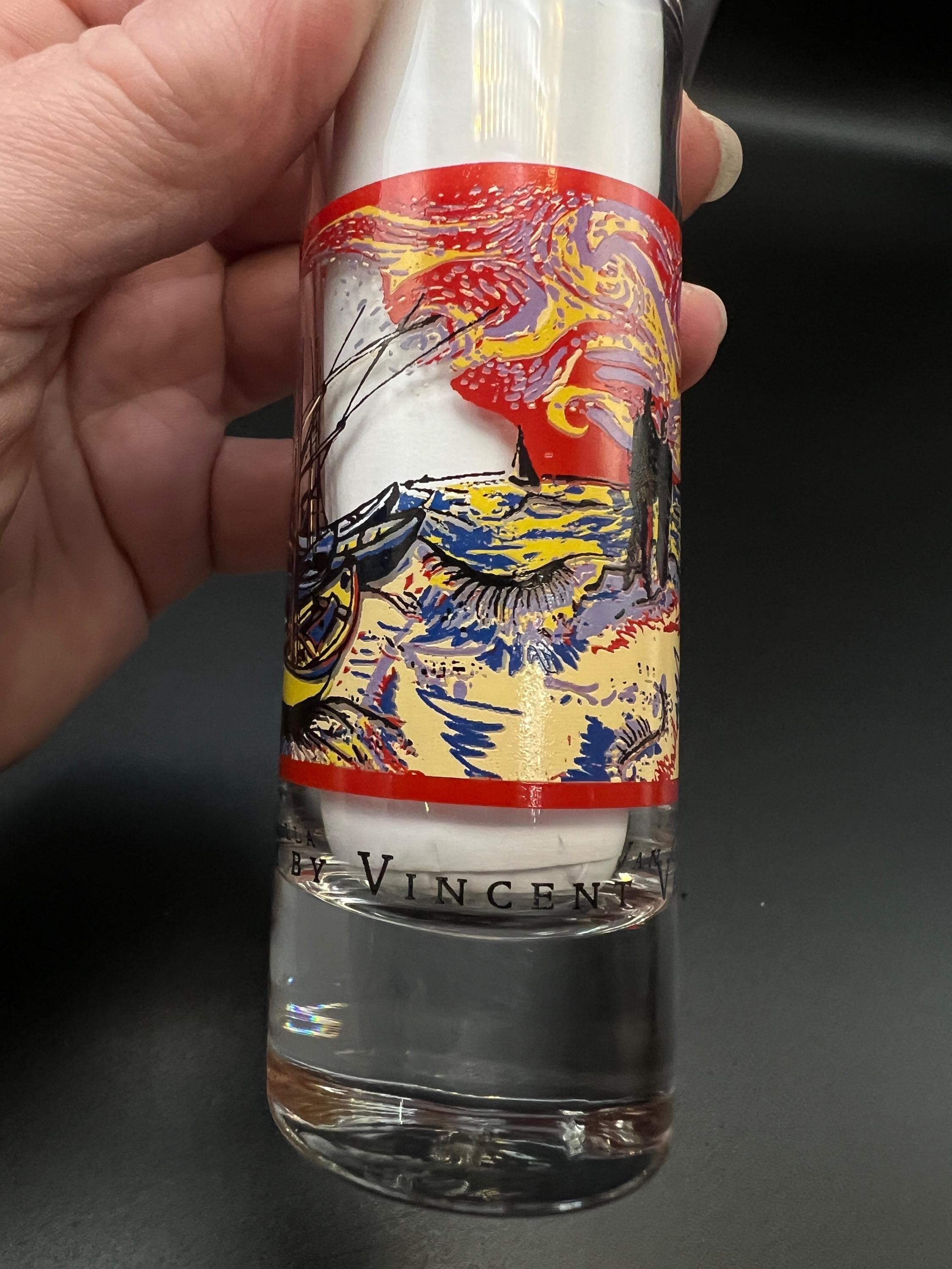 Vintage Van Gogh Starry Night Shot Glass Trio | Impressionist Art Barware Set - Thumbnail 8