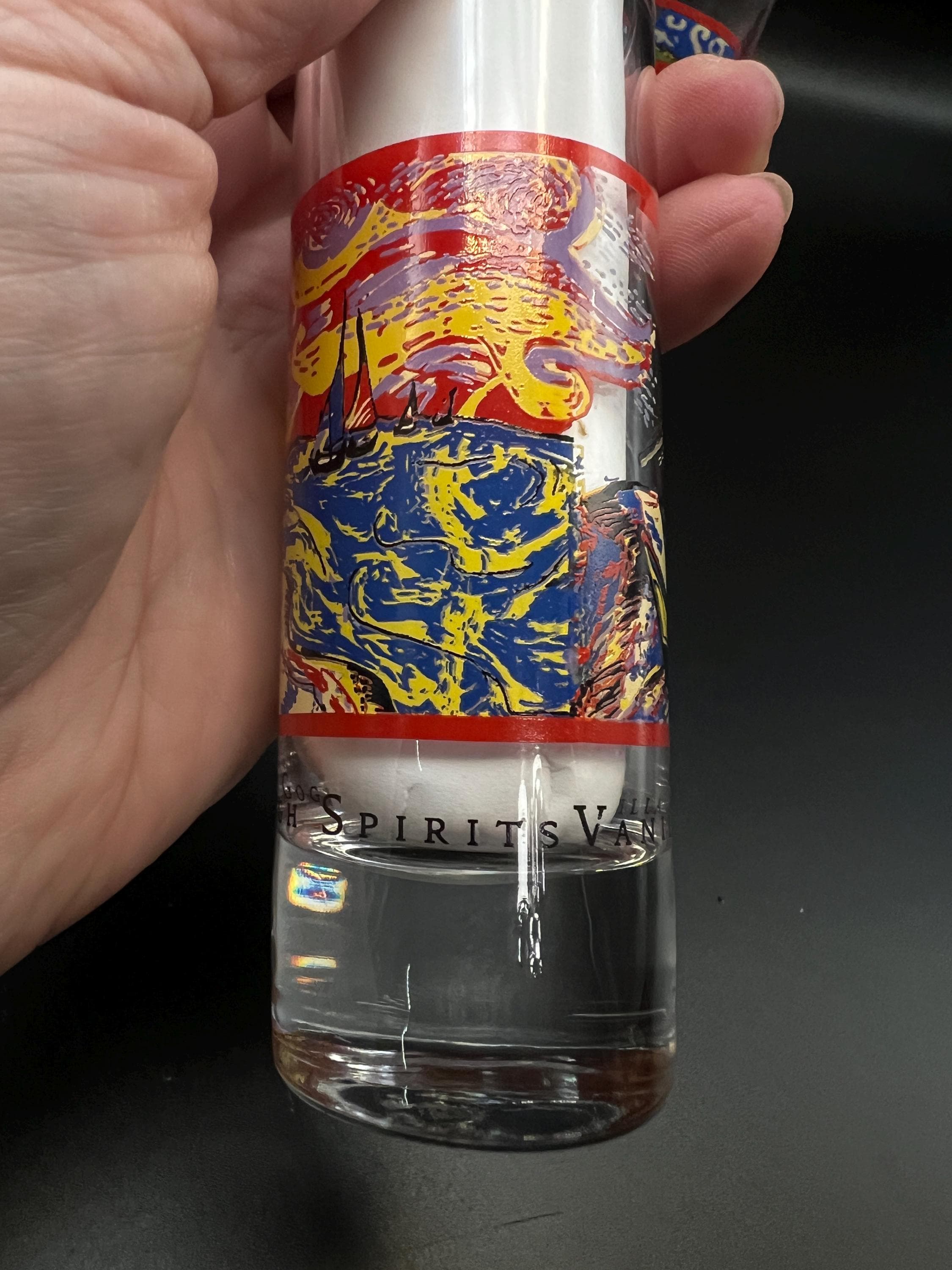 Vintage Van Gogh Starry Night Shot Glass Trio | Impressionist Art Barware Set - Thumbnail 10