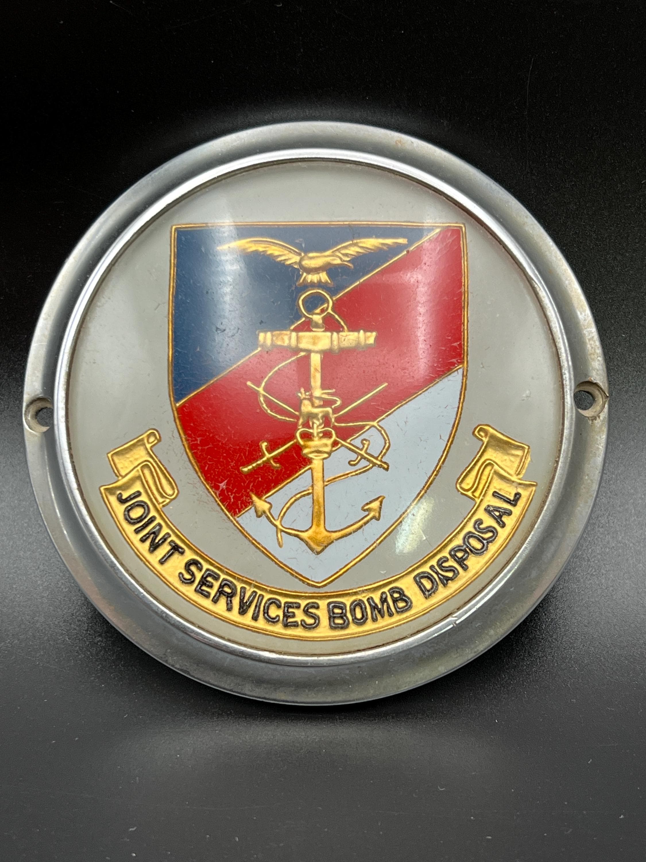 Vintage British Joint Services Bomb Disposal Emblem, UK EOD, Royal Engineers - Thumbnail 3