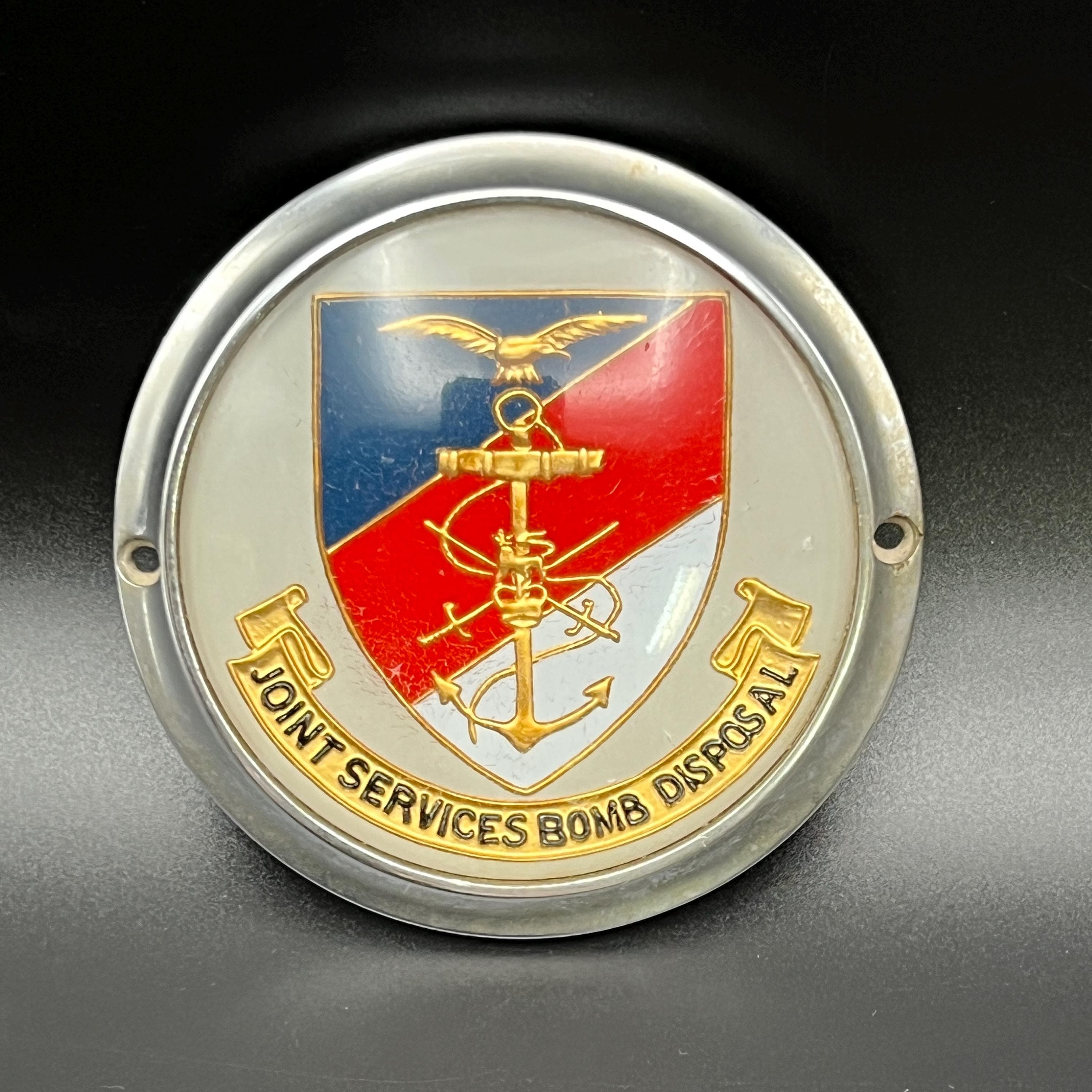 Vintage British Joint Services Bomb Disposal Emblem, UK EOD, Royal Engineers - Image 1
