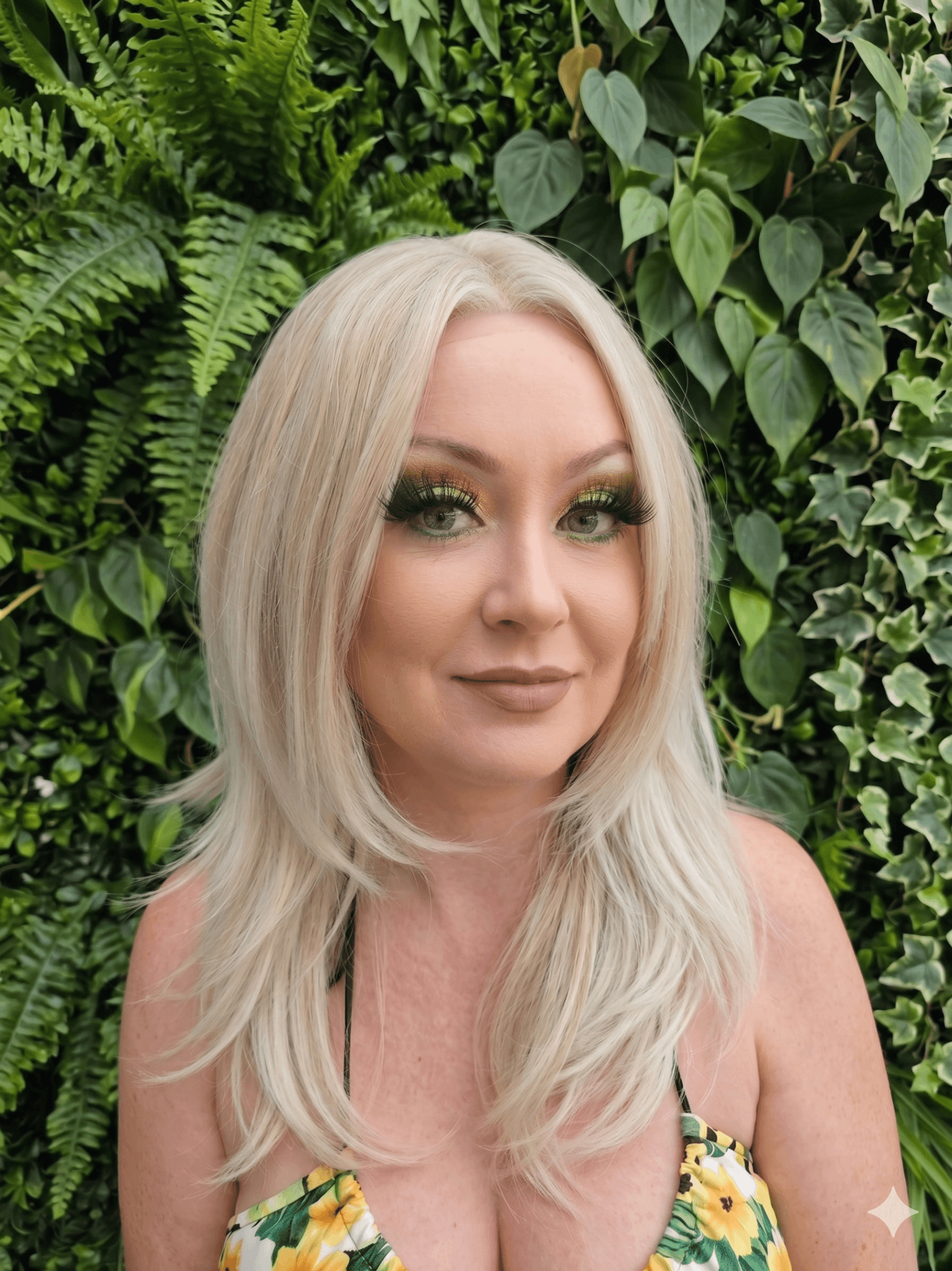 Angelica in Arctic Frost | 20" Luxury Swiss Lace Front Wig - Image 1