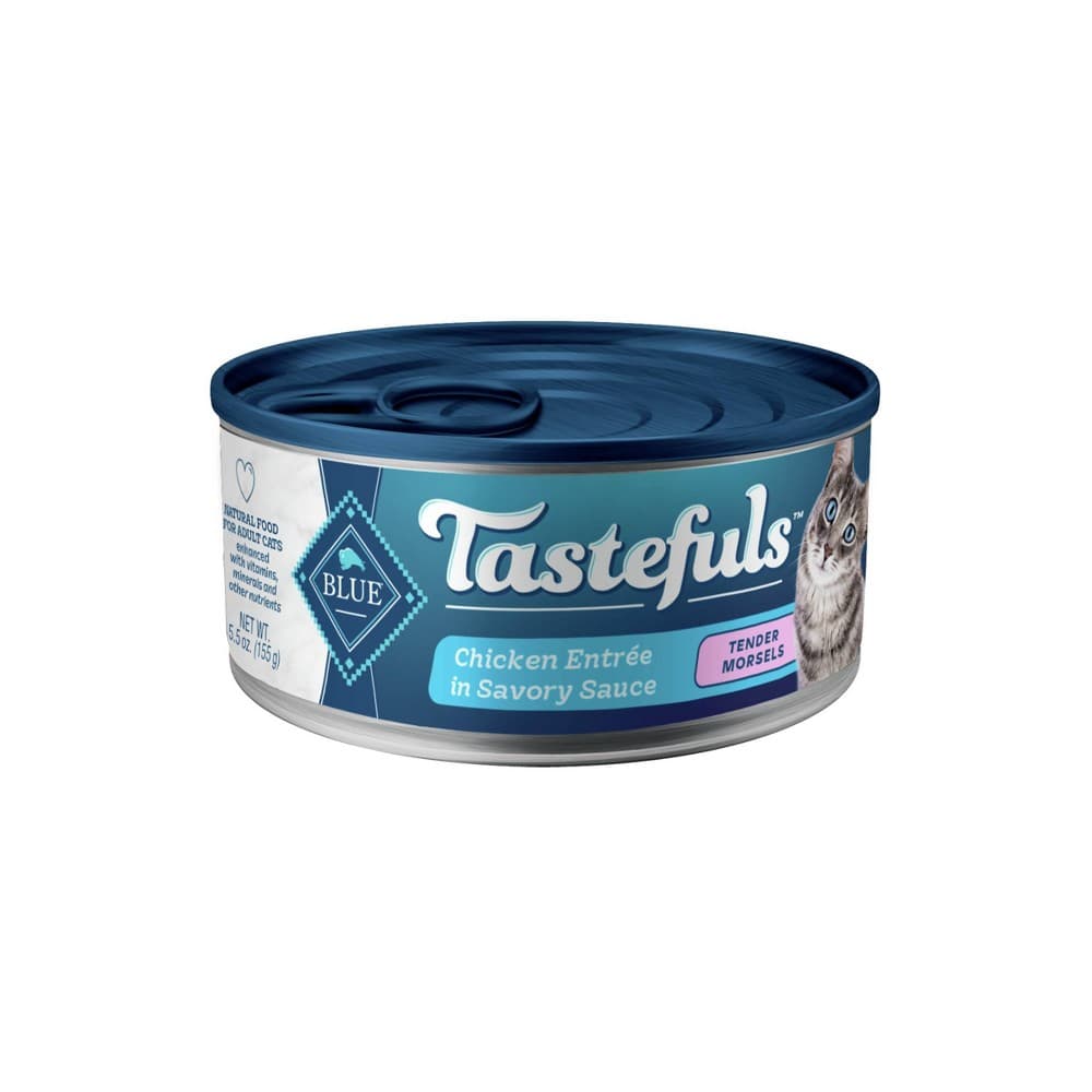 15 Cans Blue Buffalo Tastefuls Adult Cat food Chicken Morsels Gravy 5oz exp 2028 - Image 1