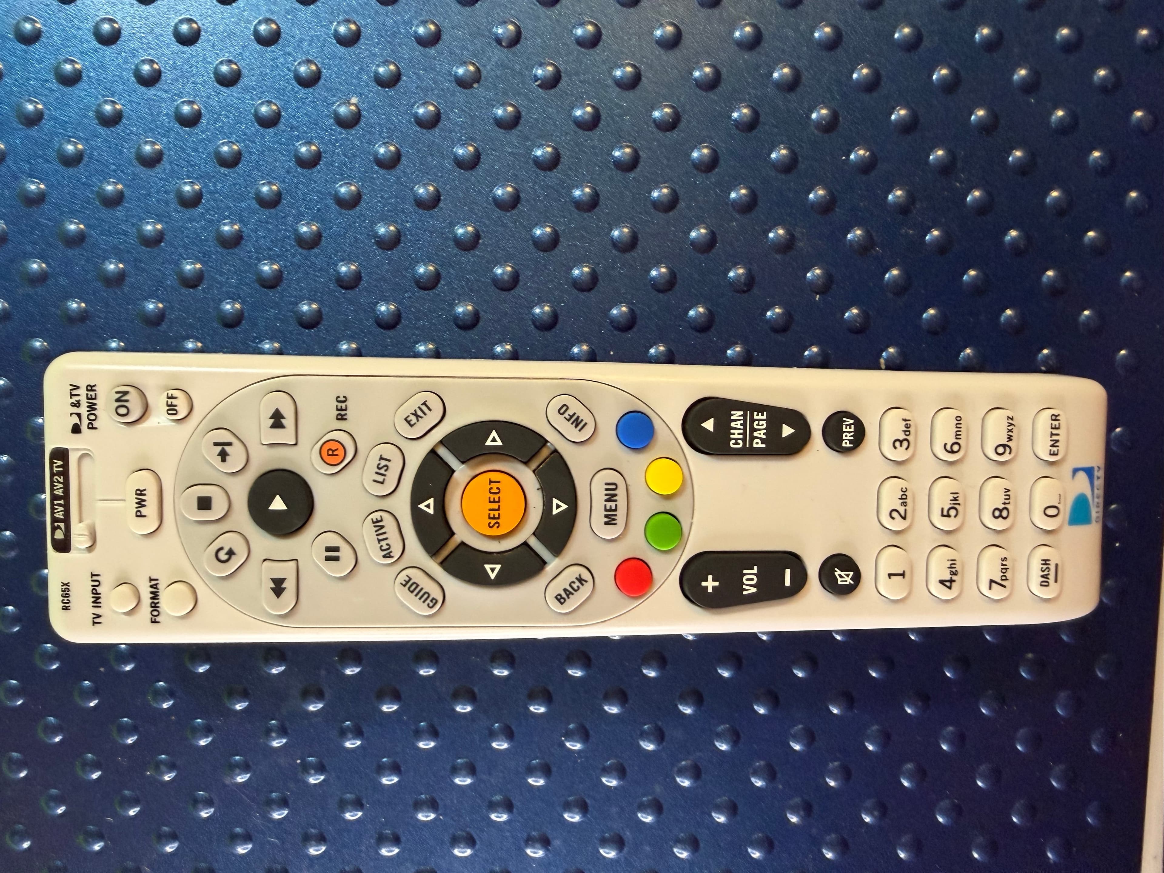 DirecTV RC65RX Universal Remote Control with Select Button - Image 1