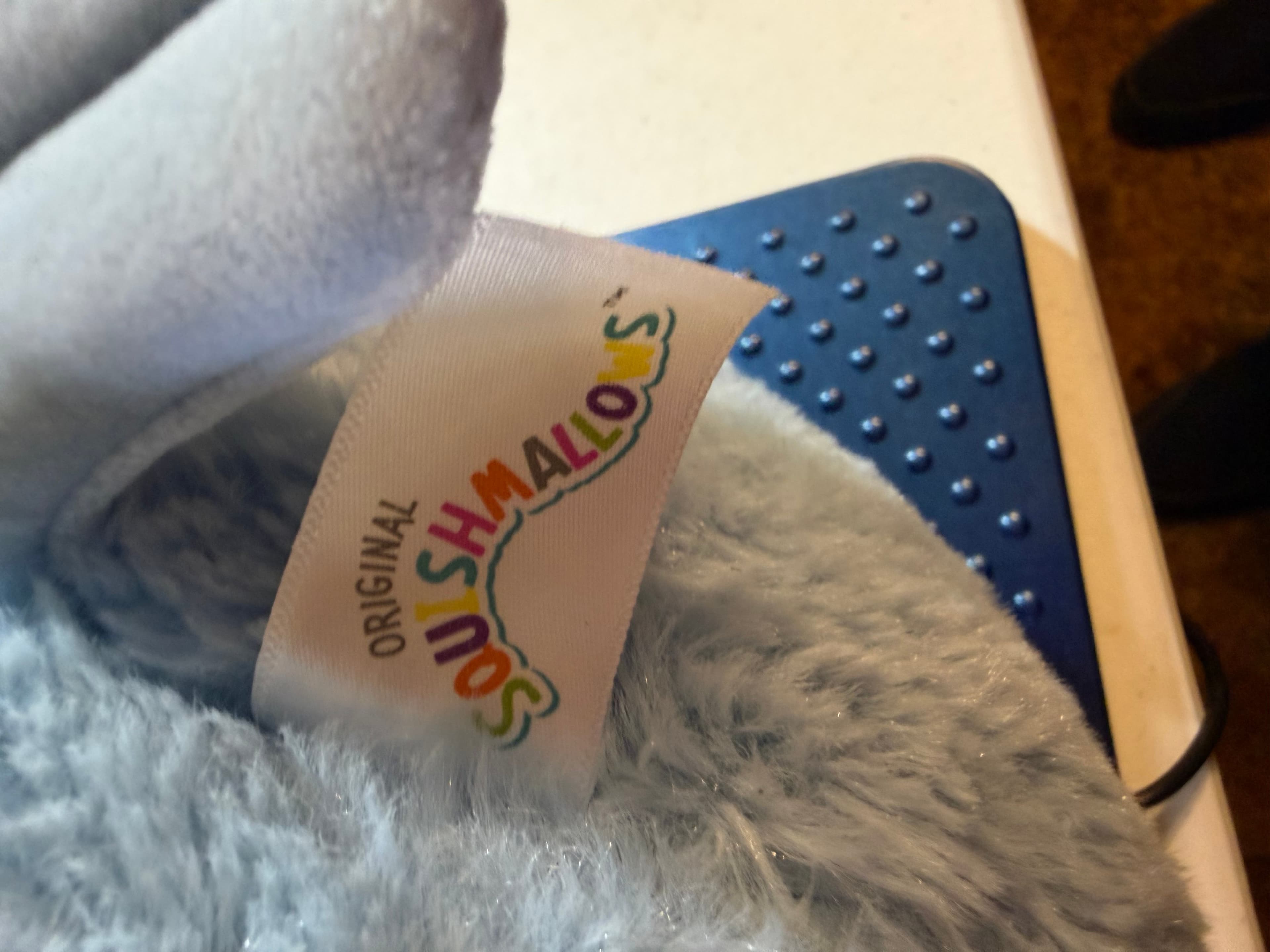 Squishmallows River the Beaver FuzzAMallow Plush Blue Gray Garden Squad Kawaii - Thumbnail 4