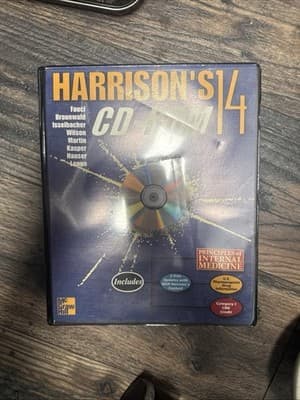 Harrison’s Principles Of Internal Medicine 14th Edition CD-ROM McGraw Hill NEW - Image 1