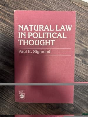 Natural Law in Political Thought Paperback Paul E. Sigmund - Image 1