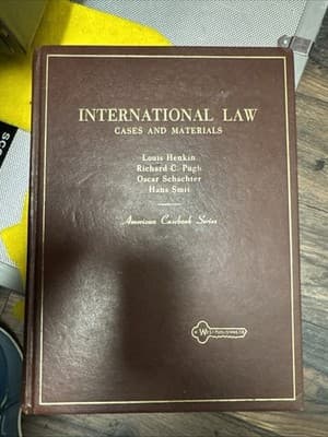 International Law: Cases and Materials (American Casebook Series) Book Politics - Image 1