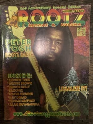 Rootz Reggae & Kulcha Magazine 2000 Vol 3 #4 Vintage Rare - Image 1