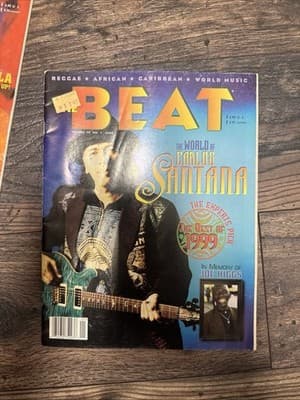 The Beat Reggae & African Music Magazine Vol 19 No 1 2000 Carlos Santana Rare - Image 1