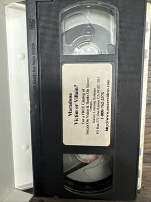 RARE! Diego Maradona Victim or Villain Soccer 1995 Video VHS Argentina Futbol - Thumbnail 3