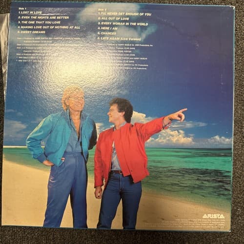 AIR SUPPLY THE ONE THAT YOU LOVE LP RECORD Japan Pressing - Thumbnail 2