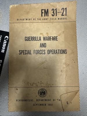 GUERRILLA WARFARE AND SPECIAL FORCES OPERATIONS, FM 31-21, 1961 - Image 1