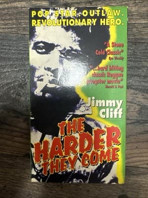 The Harder They Come VHS Tape Jimmy Cliff Reggae Star Outlaw - Image 1