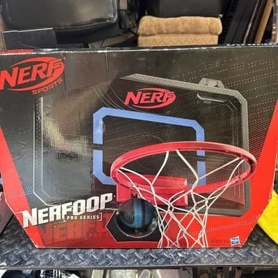 Nerfoop Pro Series Nerf Oop New Indoor Play Basketball Hoop and Ball New - Image 1