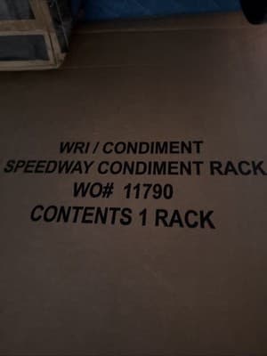 WRI Coffee Countertop Condiment Rack 24Hx10Wx13L, 12 Compartments - Thumbnail 3