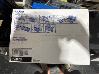 GENUINE - BROTHER TN820 STANDARD BLACK TONER CARTRIDGE - TN-820 - Still Sealed - Image 1
