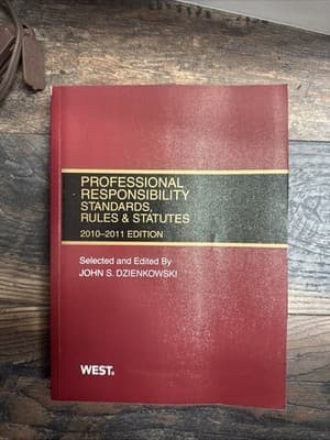 Professional Responsibility, Standards, Rules & Statutes, 2010-2011 - Image 1
