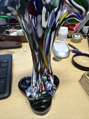 Murano Hand Blown Glass Clown Figurine Original Italy - Thumbnail 4