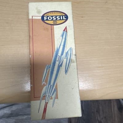 Fossil Leather Money Clip Black New - Thumbnail 2