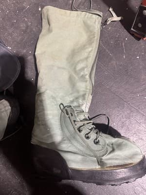 USGI Extreme Cold Weather N-1B MUKLUK Boots Zipper Size M Green Black - Thumbnail 7