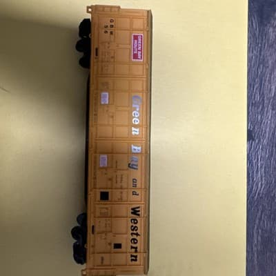 HO scale Green Bay and Western 50' Thrall Door box car G&W 54 vintage - Thumbnail 3