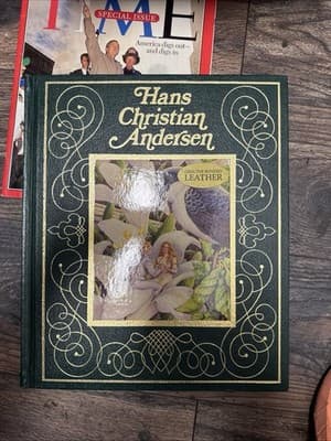1990 Hans Christian Andersen Leather Bound Unicorn Publishing Beautiful Oversize - Image 1