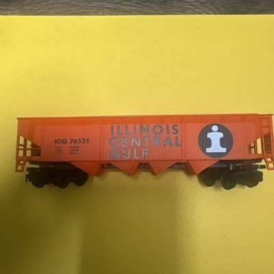 UNKNOWN MAKE N SCALE ILLINOIS CENTRAL GULF OPEN HOPPER New - Thumbnail 2