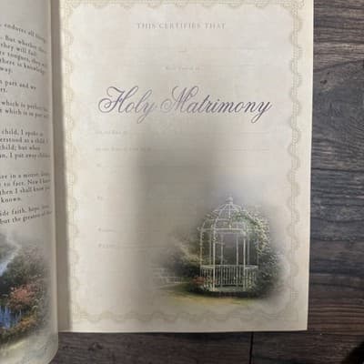 Thomas Kinkade Holy Bible. Copyright 1985 - Thumbnail 2
