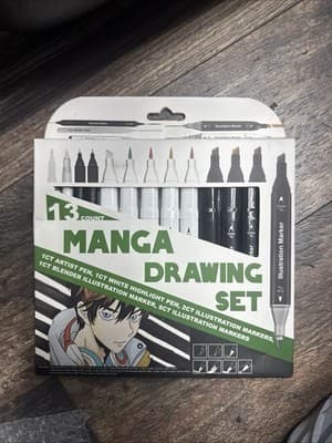 Manga Drawing Set Anime Manga Marker Drawing Set 13 Total Pc NEW - Image 1