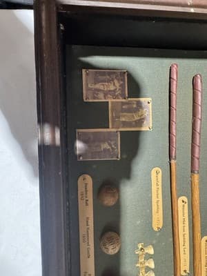 Framed Shadow 1842 Golf Patent Club Bobby Jones Art In Very Good Shape - Thumbnail 6