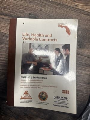 LIFE, HEALTH AND VARIABLE CONTRACTS 29TH ED 2014 NAIFA - Image 1