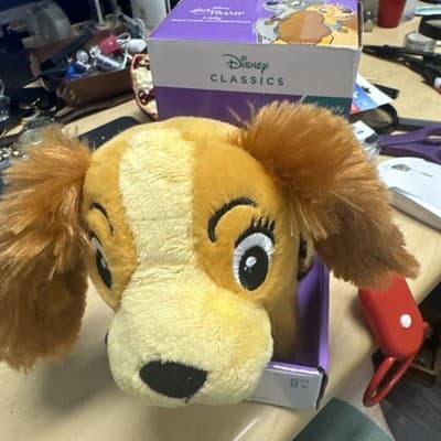 NWT Disney Store Lady & the Tramp LADY Dog Wired Leash Controlled Plush - Image 1