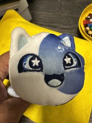 Aphmau Meemeow Celestial Moon Stars Blue Plush Kitty Cat - Thumbnail 6