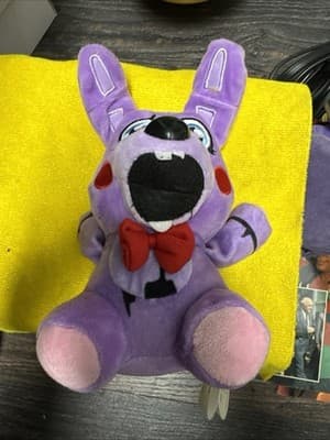 FNAF Nightmare Bonnie Plush w/ Bow Tie Five Nights At Freddy’s Funko 2016 Purple - Thumbnail 2