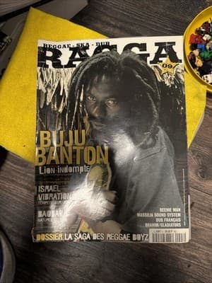 a vintage reggae magazine featuring Buju Banton - Image 1