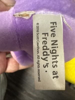 FNAF Nightmare Bonnie Plush w/ Bow Tie Five Nights At Freddy’s Funko 2016 Purple - Thumbnail 4